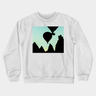 Hot air balloon in the sky Crewneck Sweatshirt